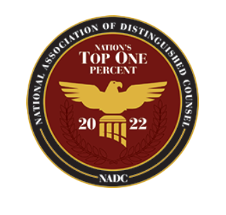 Nation's Top One Percent | 2022 | National Association of Distinguished Counsel | NADC